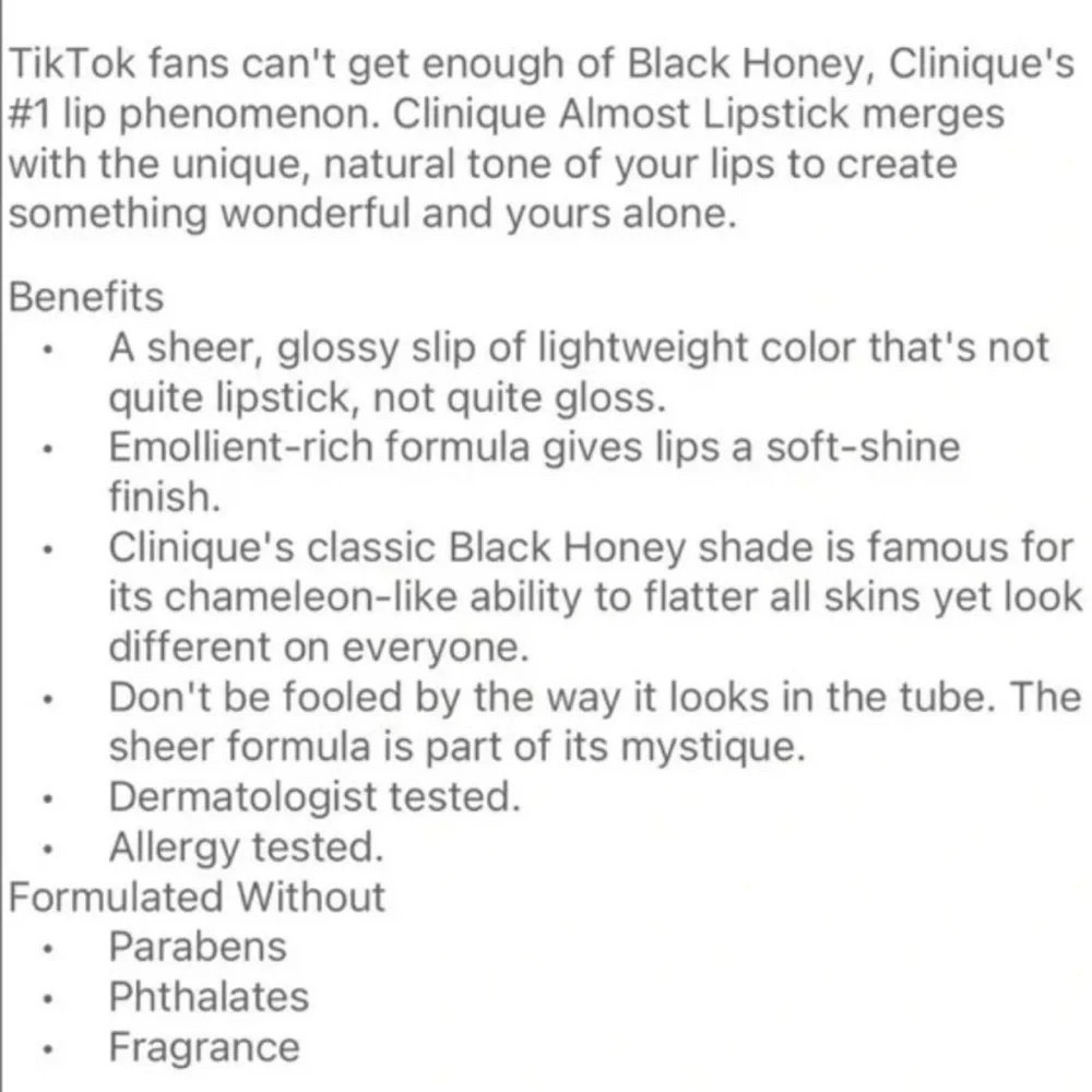 🎉HP!🎉 Clinique Almost Lipstick in Black Honey - Deluxe Travel Size 💄 - Picture 8 of 9
